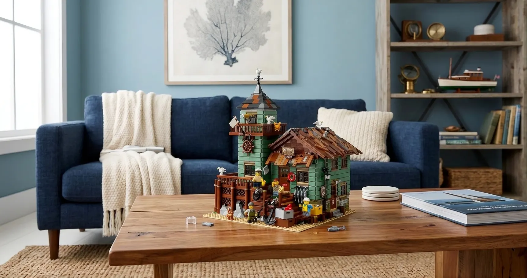 LEGO Il vecchio negozio di pesca (21310) completamente montato