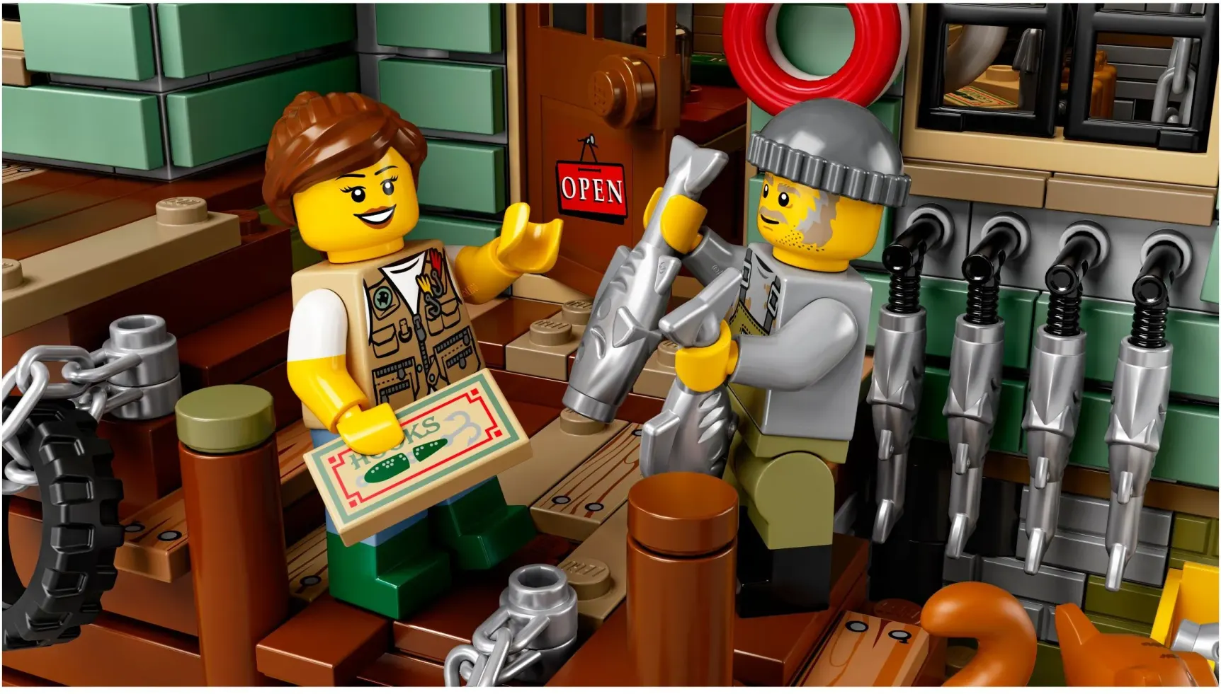 LEGO Il vecchio negozio di pesca, dettaglio 1