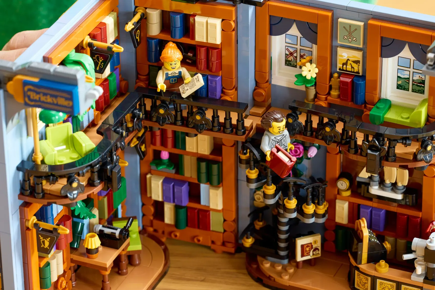 LEGO Libreria: fermalibri, dettaglio 5