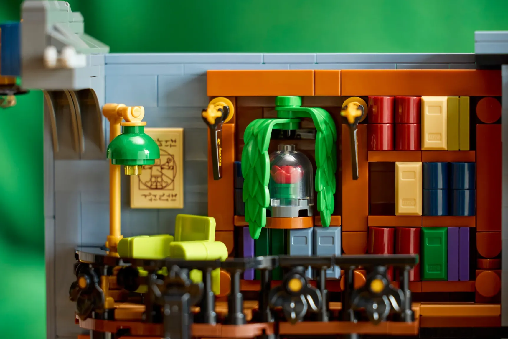 LEGO Libreria: fermalibri, dettaglio 6