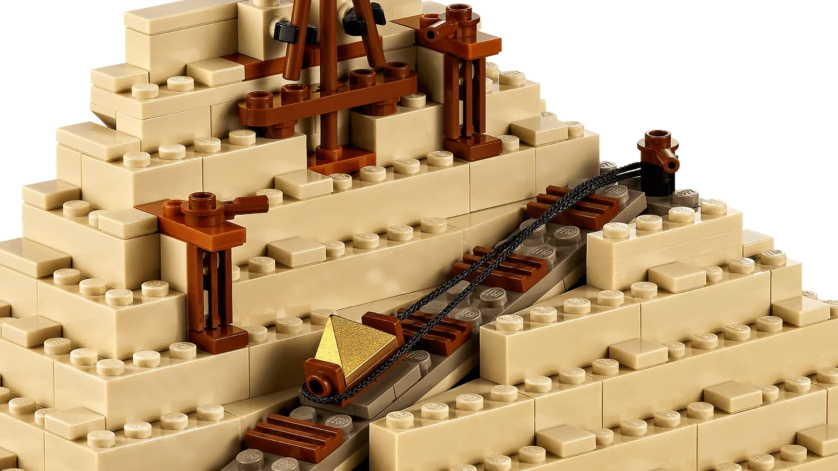 LEGO La grande pyramide de Gizeh, vue de détail 4