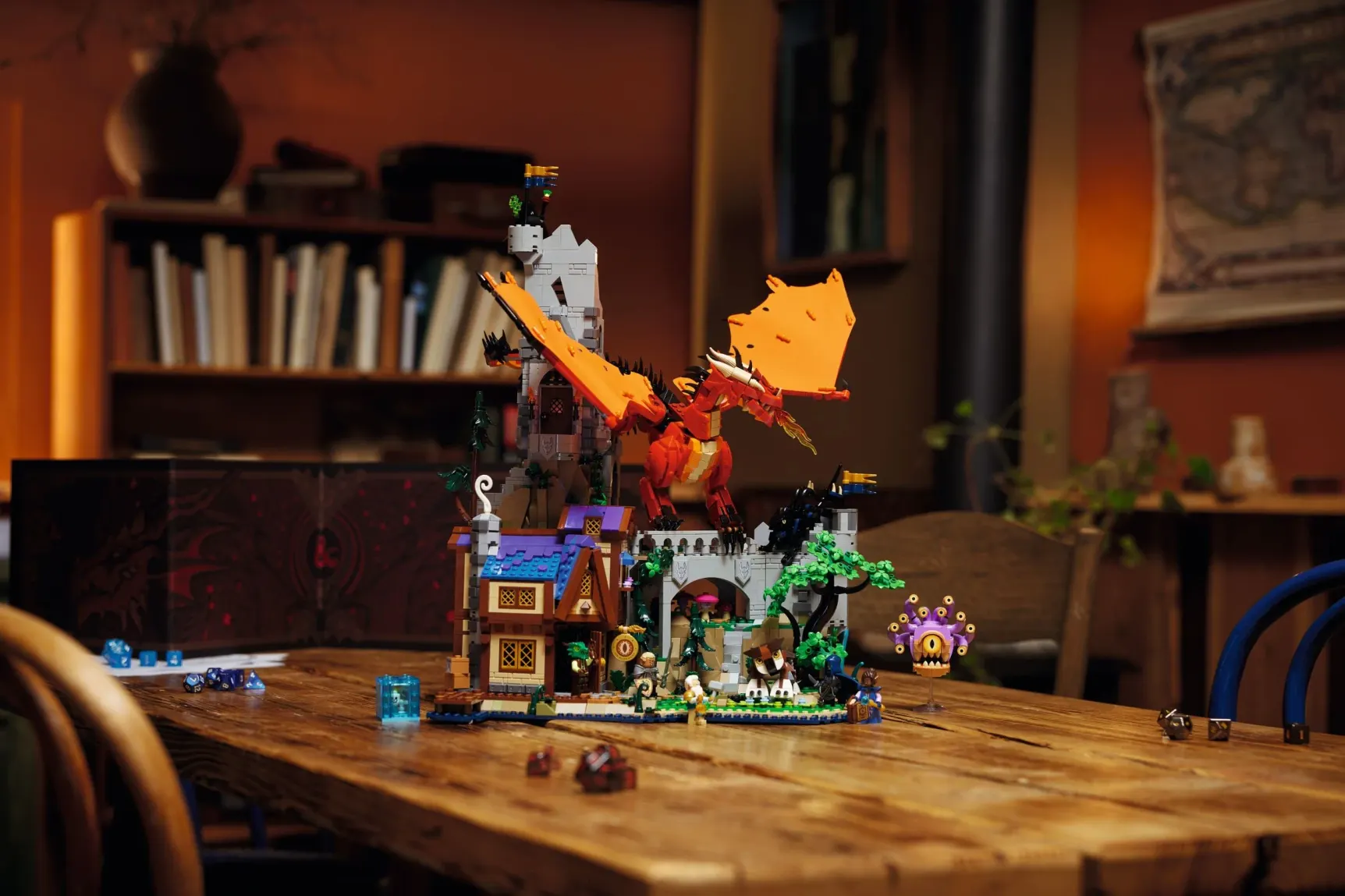 LEGO Dungeons & Dragons: la storia del drago rosso (21348) completamente montato
