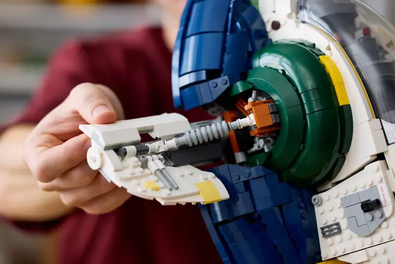 LEGO Le vaisseau de classe Firespray de Jango Fett, vue de détail 2
