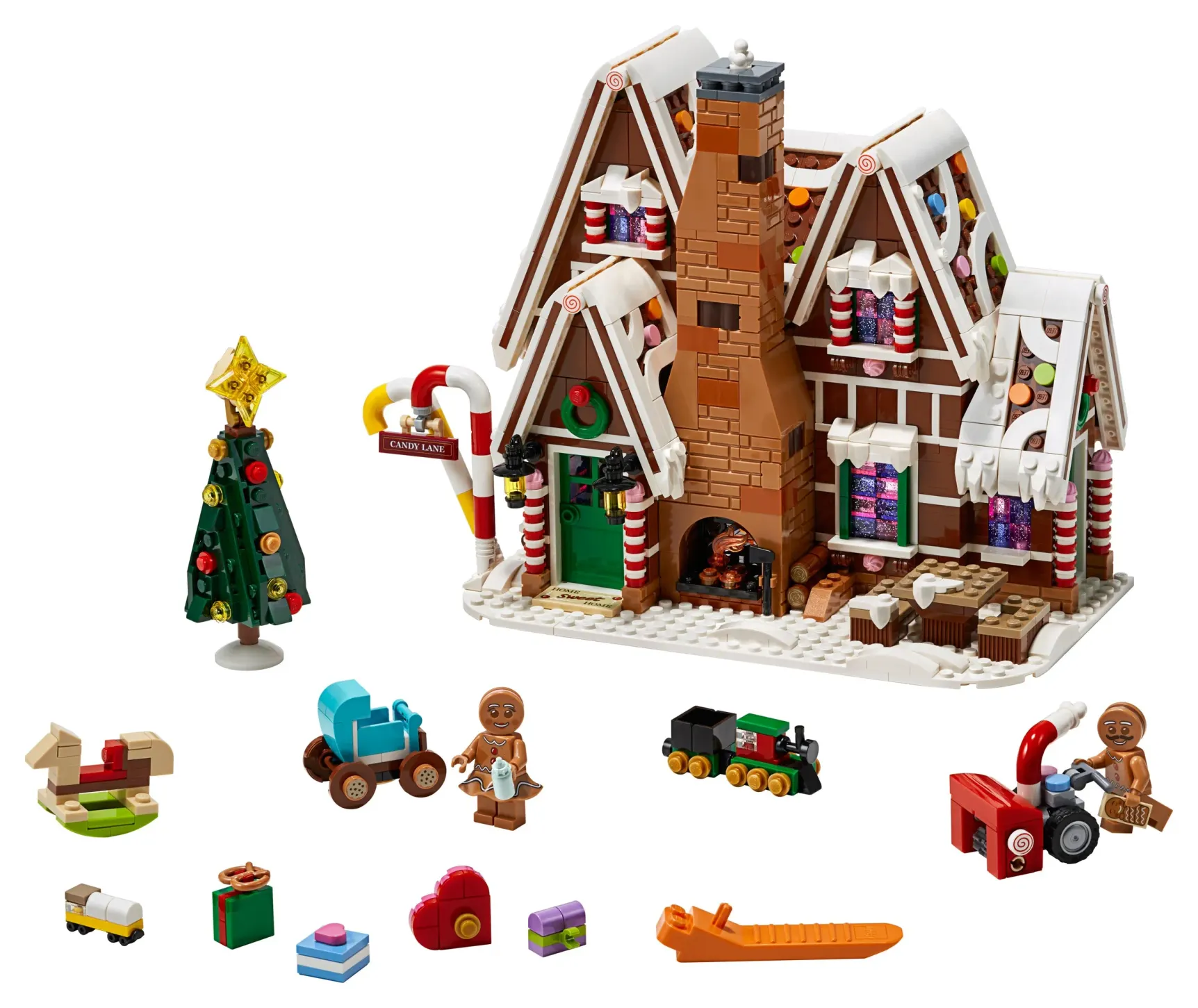 LEGO Gingerbread House, detail view 2