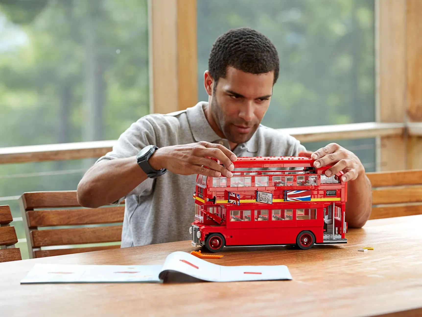 LEGO Londoner Bus (10258) fertig aufgebaut