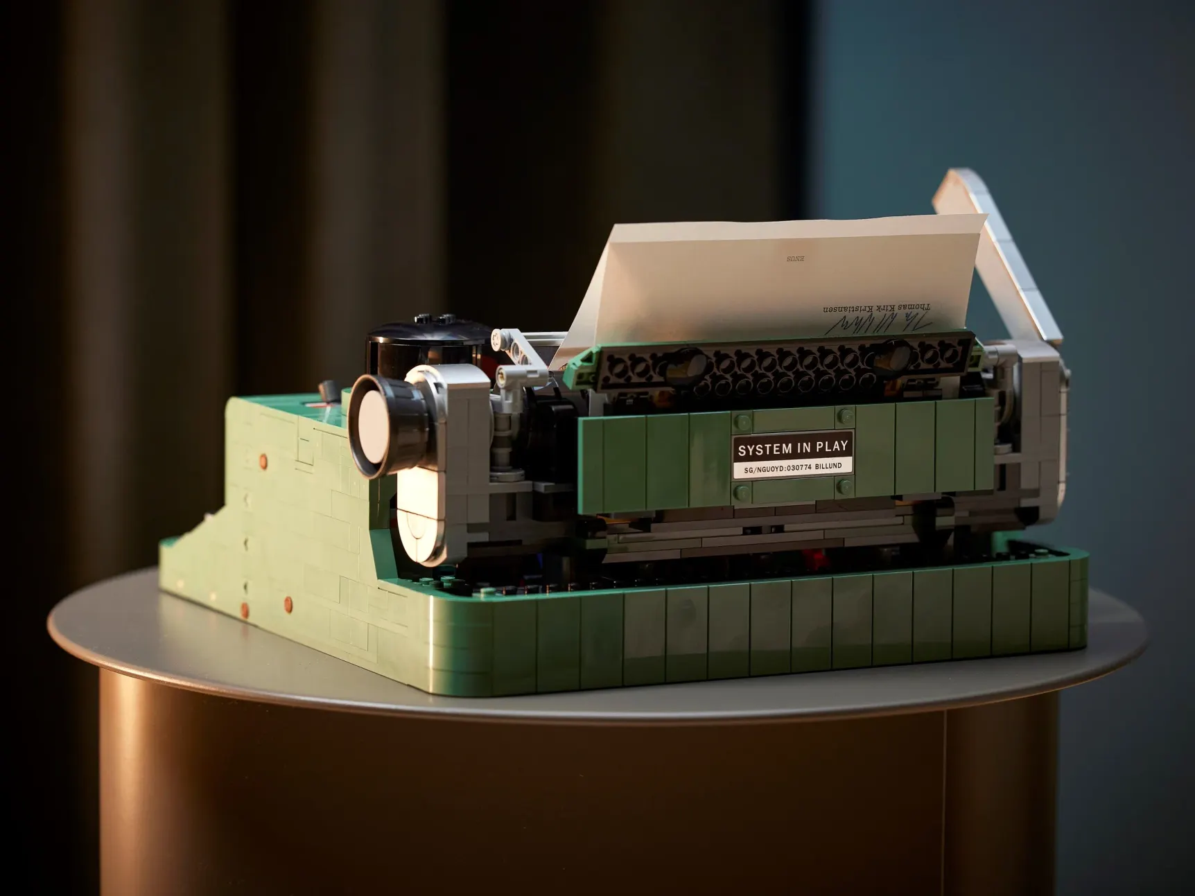 LEGO Typewriter, detail view 2