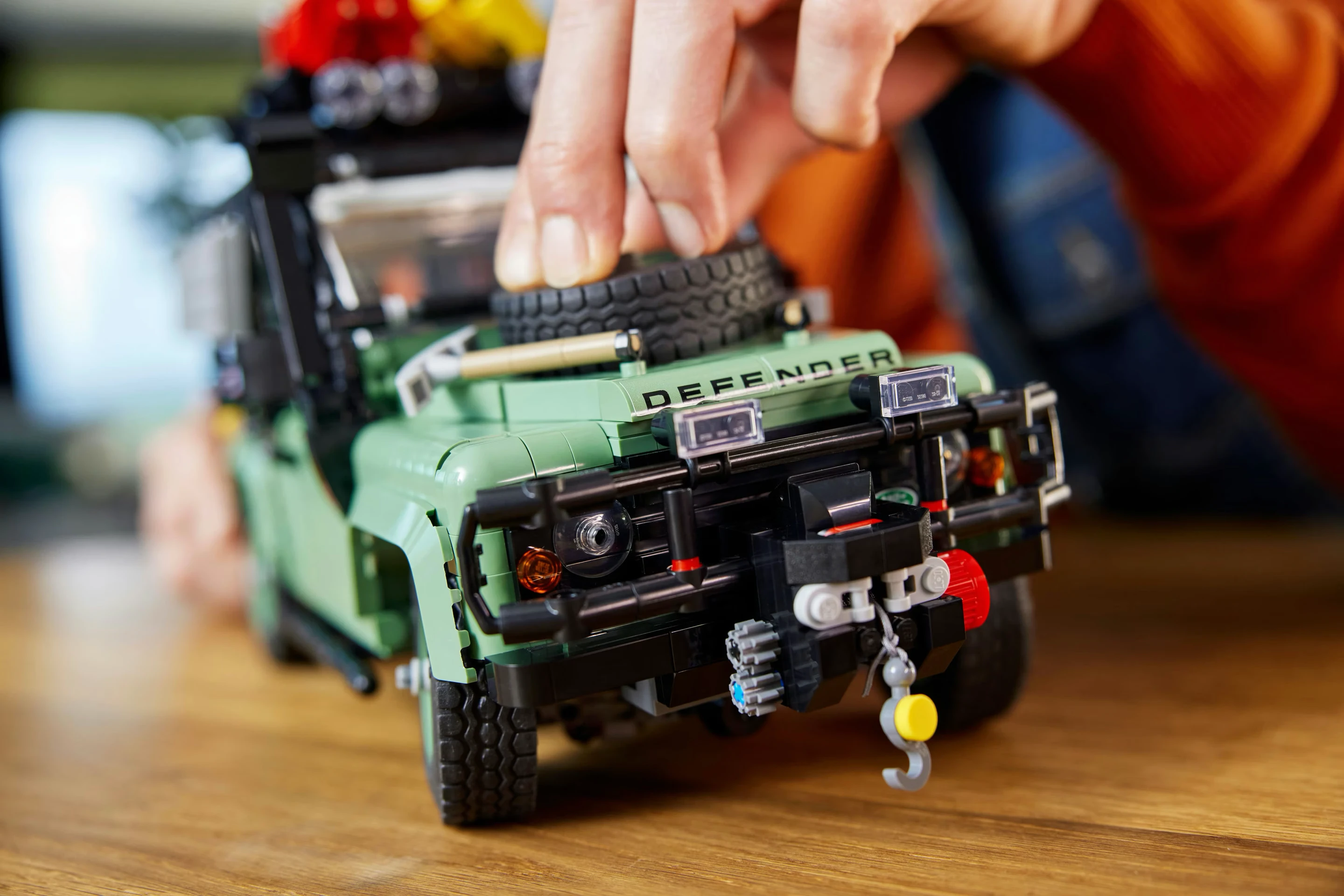 Klassischer Land Rover Defender 90 Detail Gallerie